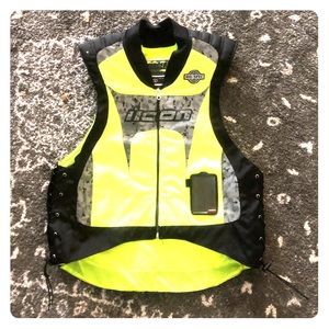 Hi-vis motorcycle vest S/M